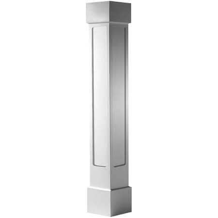 Ekena Millwork Craftsman Classic Square Non-Tapered Recessed Panel Column w/ Standard Capital & Standard Base EC1010ENMSTST